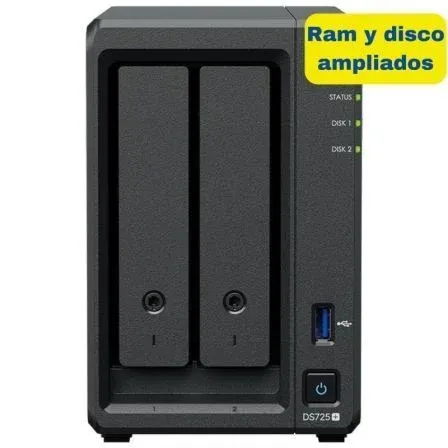 Syn-nas Ds725 PLUS 8GB 8TB