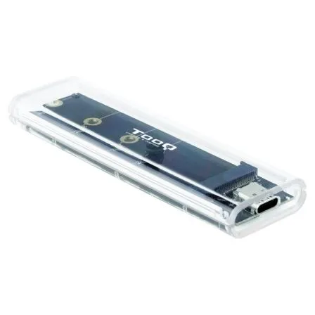 CAJA EXTERNA M.2 NGFF/NVMe USB3.1 GEN2 USB-C RGB TRANSPARENTE TOOQ TQE-2200