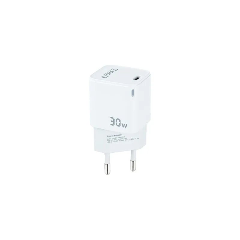 Cargador Usb-c Tooq Pared GAN Usb-c/pd 30W Tqwc-ganpd30wt - foto 2