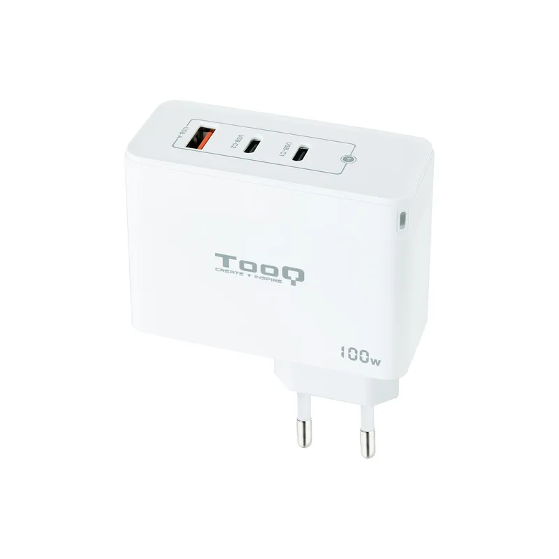 Cargador Usb-c Tooq Pared GAN 2usb-c/pd + Usb-a/qc 100W Tqwc-ganqc2pd100w - foto 2