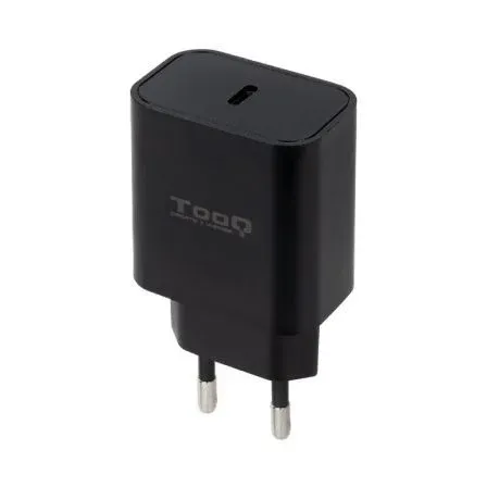 Cargador Usb-c Tooq Pared Usb-c Pd3.0 20W Negro Tqwc-pdusbc20b