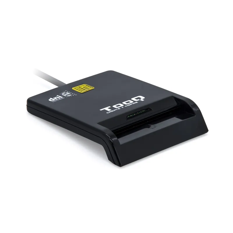 LECTOR TARJETA MEMORIA Externo TOOQ DNIE USB-C NEGRO TQR-211B - foto 2