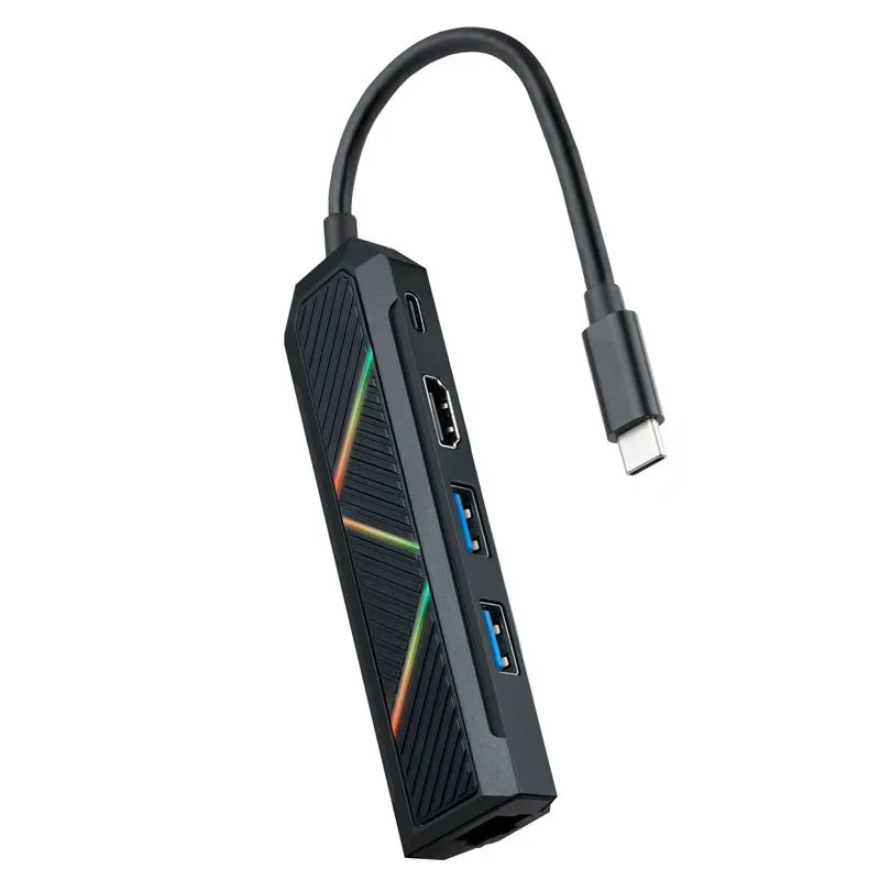 TOOQ HUB USB-C NANOCABLE 2xUSB-A+USB-C CARGA+HDMI+RJ45 10.16.0501 - foto 2