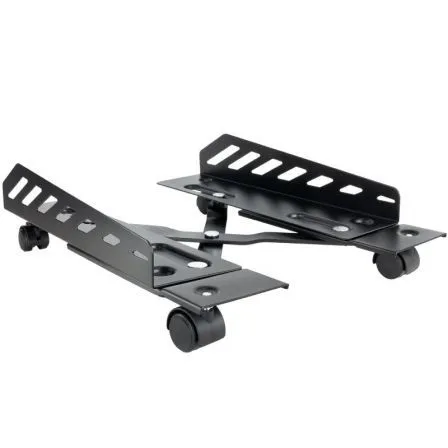 Soporte CPU Tooq Metalico Suelo C/rueda Plegable Negro 25KG Umcs0024-b
