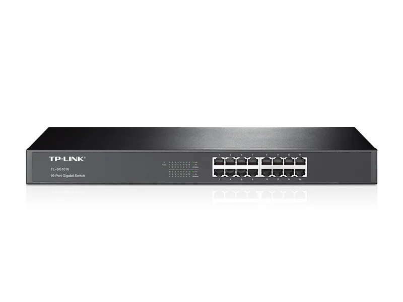 Switch Tp-link 16P Tl-sg1016 10/100/1000 Rack 19 - foto 2
