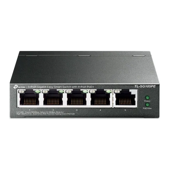 Switch Tp-link 5P 10/100/1000 Gigabit 4 Tl-sg105pe - foto 2
