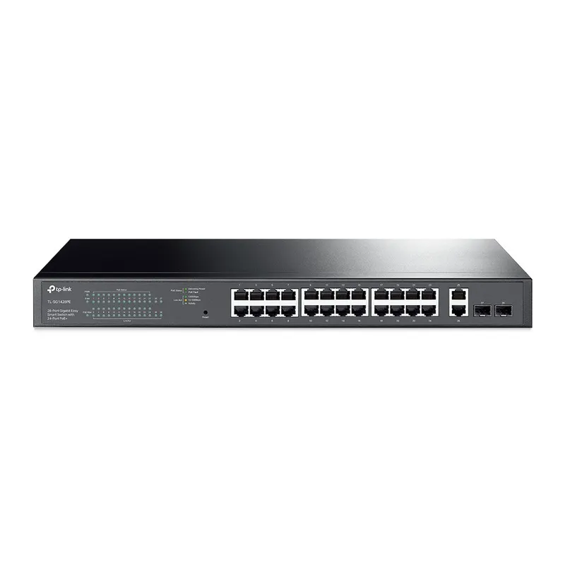 SWITCH TP-LINK 24P GIGABIT PoE + 10/100/100Mbps+ 2PUERTOS SFP TL-SG1428PE - foto 2