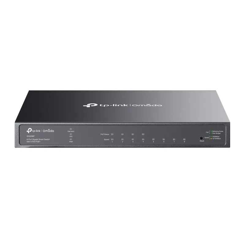 TP-LINK SWITCH TP LINK OMADA 8P SG2008P SEMIGESTIONABLE 8x1G (4xPOE+) 62W - foto 2