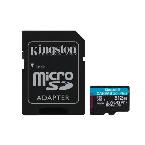 Microsd Kingston 512GB Cl10 Canvas GO PLUS 4