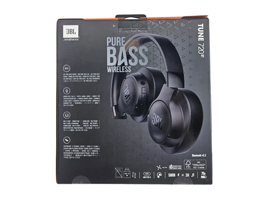 Auricular JBL Tune 720 BT Black