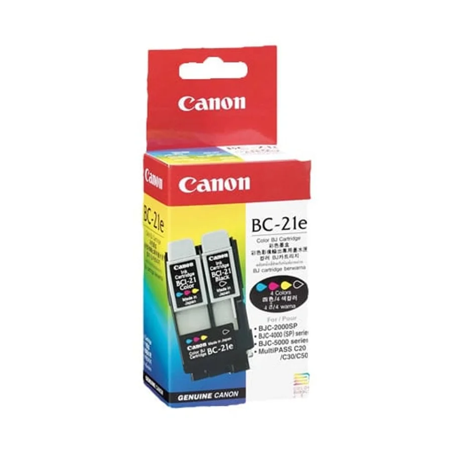 Tinta Canon Bci21c Bjc2000/4xx0/5x00/s100/c20/30/50/75/80/b2x0 ORI Color