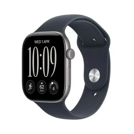 Apple Watch Series 12/ GPS/ 42mm/ Gris Espacial/ Correa Deportiva Azul Marino (S/M)