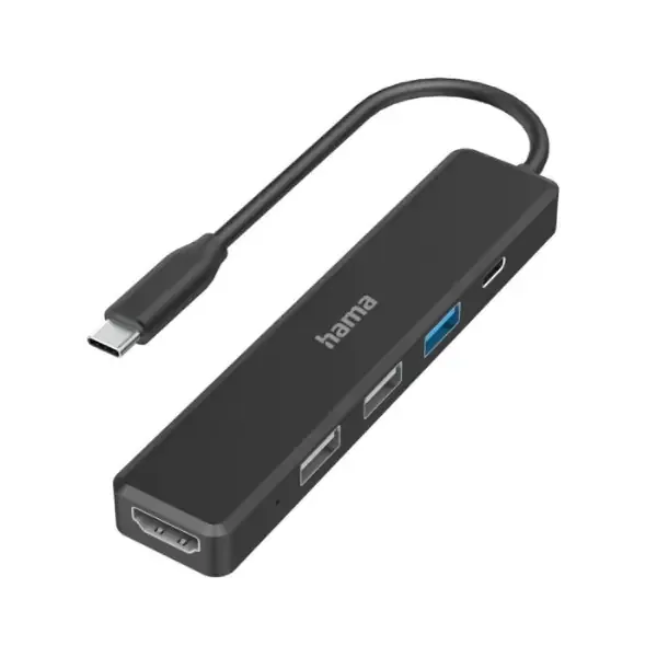 DOCKING HAMA 5PUERTOS USB-C NEGRO