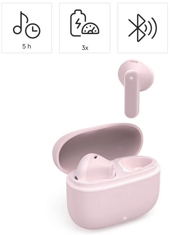 AURICULARES C/MICROFONO HAMA FREEDOM LIGHT II ROSA