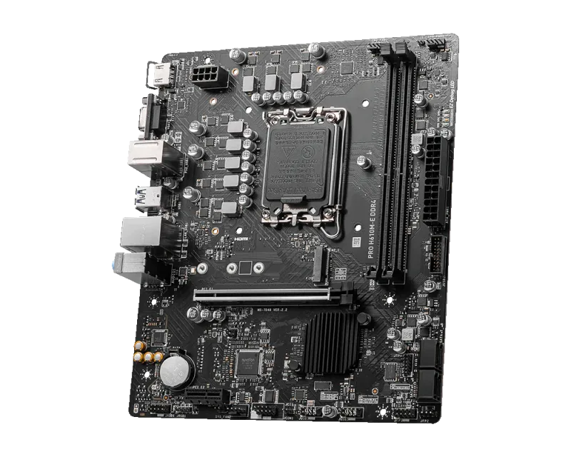 PLACA MSI PRO H610M-E D4 INTEL1700 2DDR4 HDMI 4SATA3 MATX - foto 4