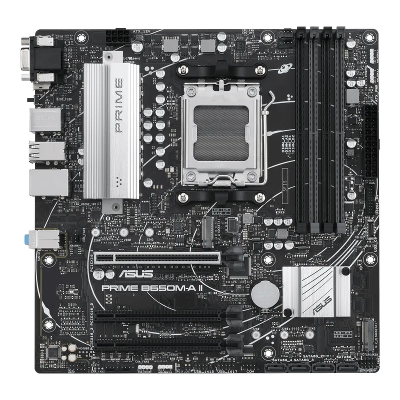 PLACA ASUS PRIME B650M-A II-CSM AMD AM5 4DDR5 HDMI/DISPLAYPORT/VGA 4SATA3 USB3.2 MATX