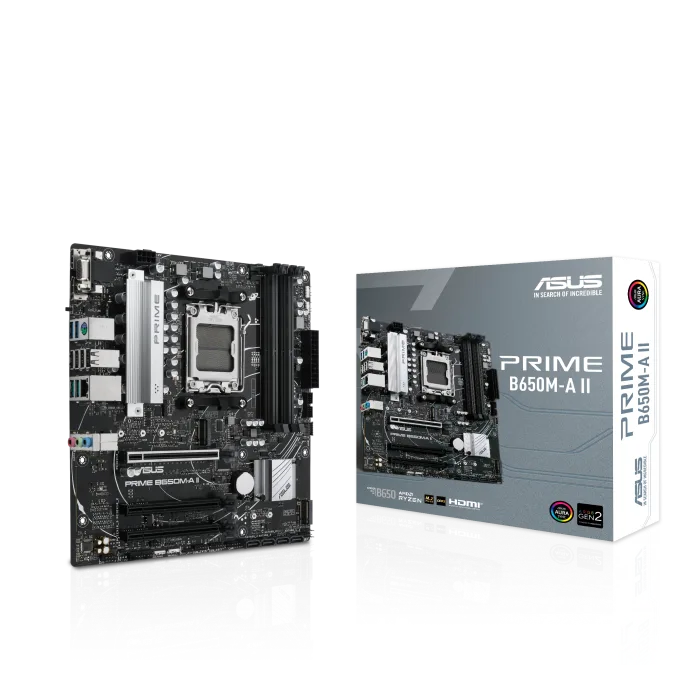 PLACA ASUS PRIME B650M-A II-CSM AMD AM5 4DDR5 HDMI/DISPLAYPORT/VGA 4SATA3 USB3.2 MATX - foto 3