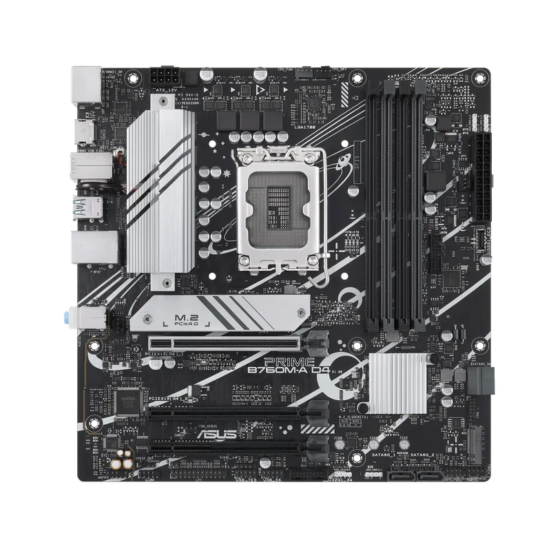 PLACA ASUS PRIME B760M-A CSM DDR5 INTEL1700 MATX 4XDDR5 2HDMI PCIE4.0 4SATA USB3.2 MATX