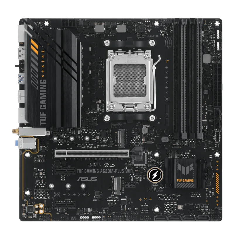 PLACA ASUS TUF GAMING A620M-PLUS WIFI AMD AM5 4DDR5 HDMI PCIE3.0 4SATA3 USB3.2 MATX