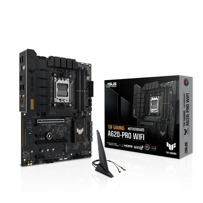 PLACA ASUS TUF GAMING A620-PRO WIFI AMD AM5 4DDR5 HDMI PCIE4.0 4SATA3 USB3.2 ATX - foto 4