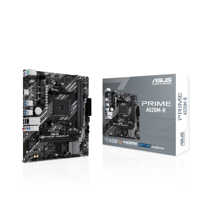 PLACA ASUS PRIME A520M-R AMD AM4 2DDR4 HDMI PCIE3.0 4SATA3 USB3.2 MATX
