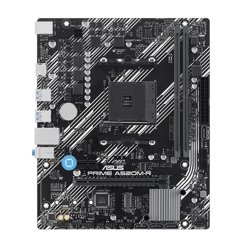 PLACA ASUS PRIME A520M-R AMD AM4 2DDR4 HDMI PCIE3.0 4SATA3 USB3.2 MATX - foto 2
