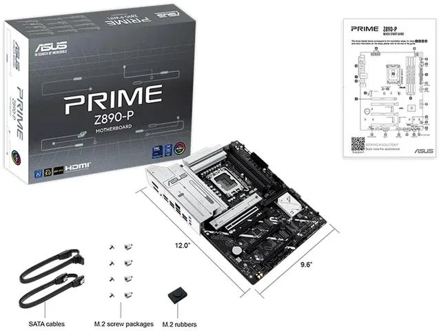 PLACA ASUS PRIME Z890-P INTEL1851 4DDR5 HDMI/DISPLAYPORT PCIE5.0 4SATA3 USB2.0 ATX - foto 2