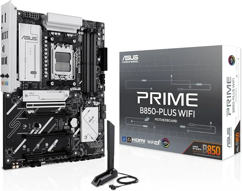 PLACA ASUS B850-PLUS-CSM AMD AM5 4DDR5 HDMI/DISPLAYPORT PCIE5.0 SATA3 USB3.1 ATX - foto 4