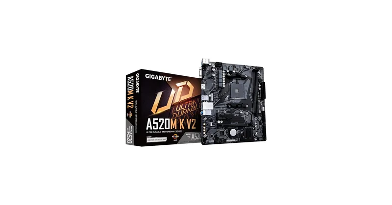 PLACA GIGABYTE A520M K V2 AMD AM4 2DDR4 HDMI PCIE3.0 4SATA3 USB3.2 M-ATX - foto 4