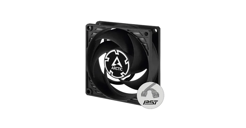 VENTILADOR 8CM ARCTIC P8 PWM PST NEGRO - foto 2