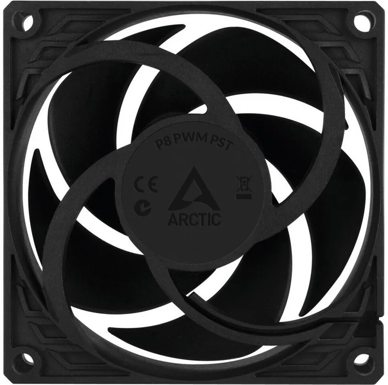 VENTILADOR 8CM ARCTIC P8 PWM PST NEGRO - foto 4