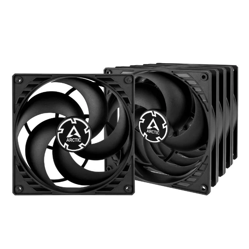 VENTILADOR 14CM ARCTIC P14 PRO PST NEGRO PACK 5 VENTILADORES