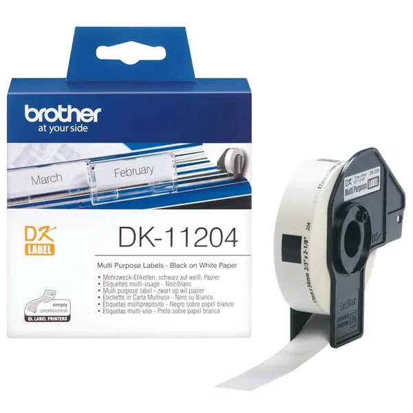 ROLLO ETIQUETAS BROTHER DK11204 17X54 - foto 2