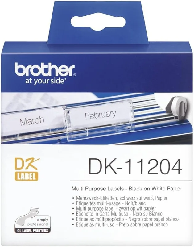 ROLLO ETIQUETAS BROTHER DK11204 17X54 - foto 4