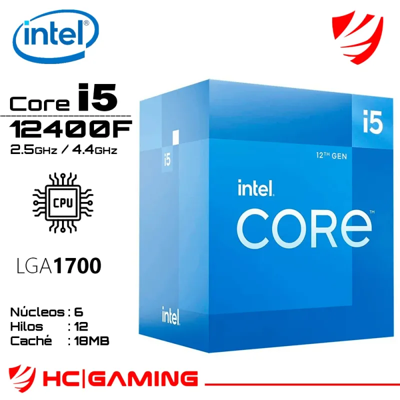 MICRO INTEL CORE I5-12400F 2.50/4.40GHZ LGA1700 C/VENTILADOR BOX - foto 4