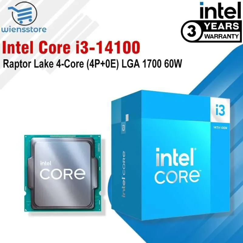 MICRO INTEL CORE I3-14100F 3.5/4.7GHZ LGA1700 RAPTOR LAKE BOX