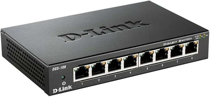 SWITCH D-LINK DGS-108 8PTOS 10/100/1000 - foto 4