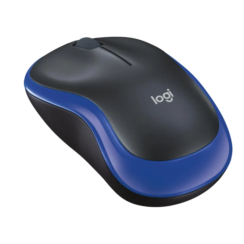 RATON LOGITECH M185 OPTICO 1000DPI INALAMBRICO NEGRO/AZUL