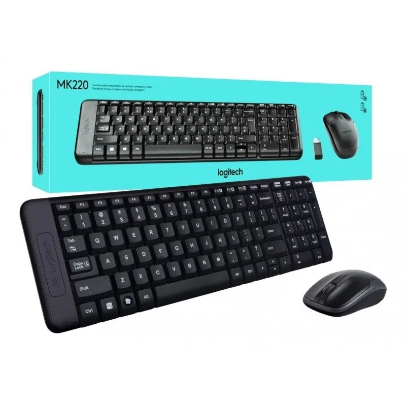 COMBO TECLADO/RATON LOGITECH MK220 INALAMBRICO