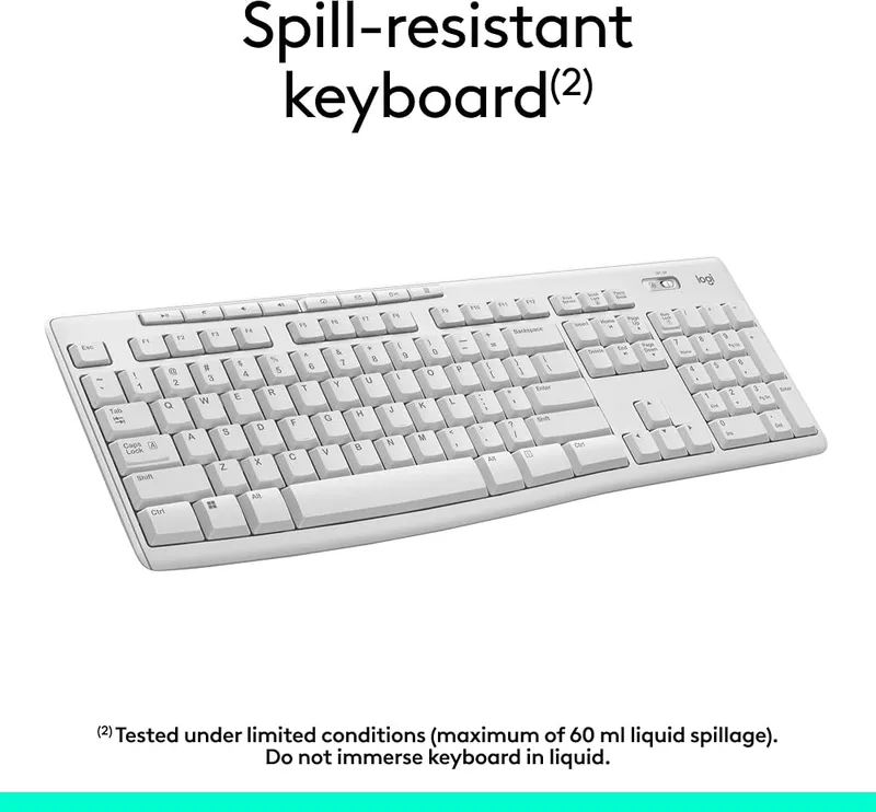 COMBO TECLADO/RATON LOGITECH MK270 MULTIMEDIA INALAMBRICO OEM - foto 4