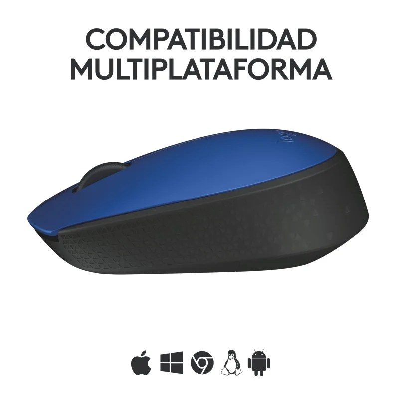 RATON LOGITECH M171 INALAMBRICO AZUL/NEGRO - foto 3