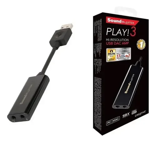 TARJETA DE SONIDO EXTERNA CREATIVE SOUND BLASTER PLAY3