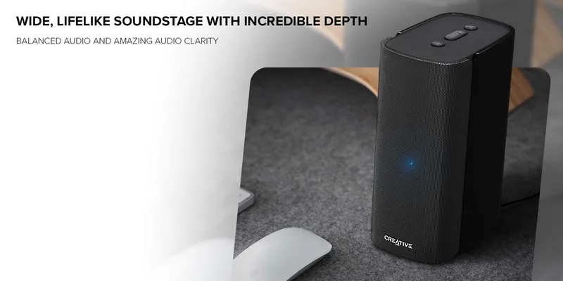 ALTAVOCES CREATIVE T100 BLUETOOTH NEGRO + MANDO - foto 3