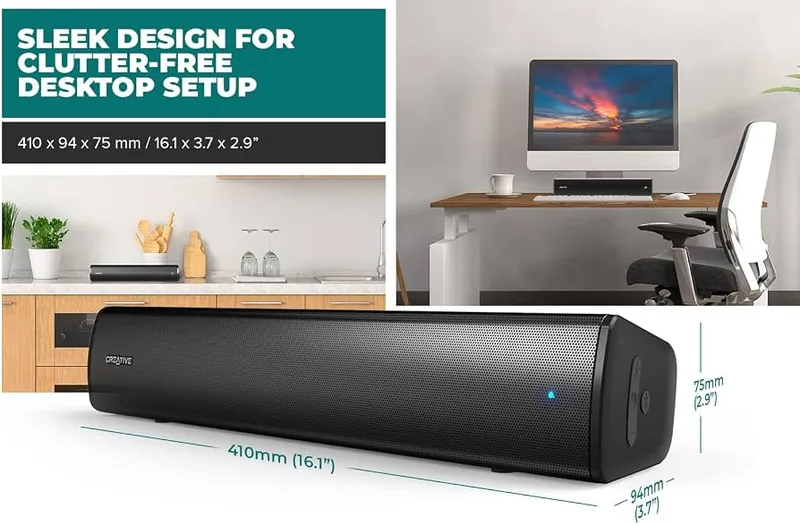 Creative Labs Barra DE Sonido Creative Stage AIR V2 Bluetooth 5.3 Negro - foto 2