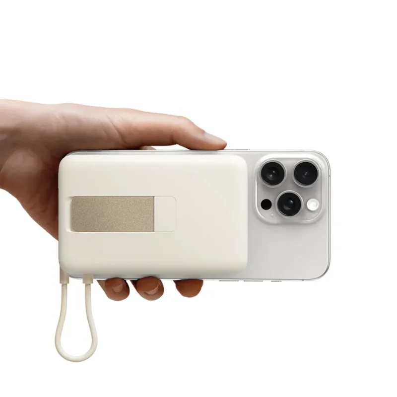 POWERBANK XIAOMI MAGNETIC POWERBANK 10000MAH WITH BUILT-IN STAND BEIGE - foto 3