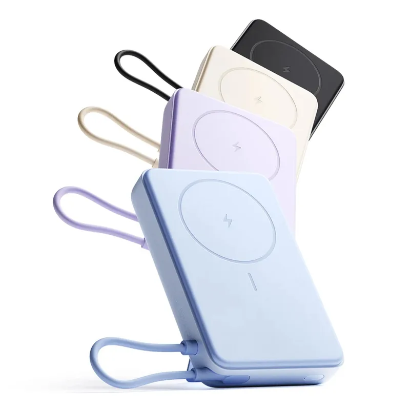 POWERBANK XIAOMI MAGNETIC POWERBANK 10000MAH WITH BUILT-IN STAND PURPLE - foto 3
