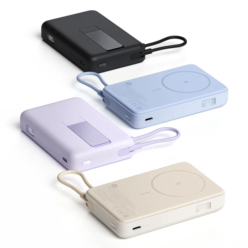 POWERBANK XIAOMI MAGNETIC POWERBANK 10000MAH WITH BUILT-IN STAND PURPLE - foto 4