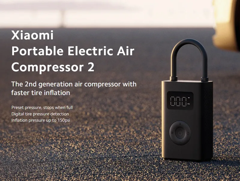 COMPRESOR XIAOMI COMPACT PORTABLE ELECTRIC AIR COMPRESSOR COMPACT - foto 3