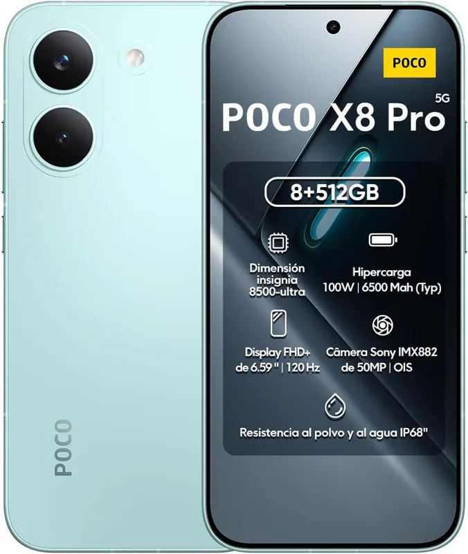 Smartphone Xiaomi Poco X8 PRO 12gb/512gb Green - foto 3