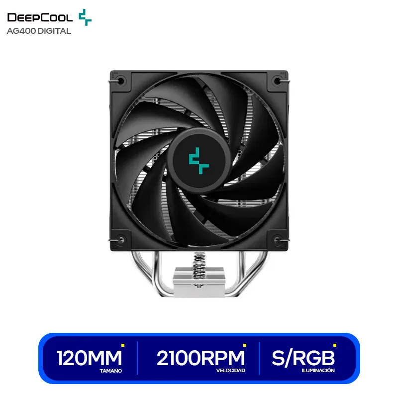 REFRIGERADOR CPU DEEPCOOL AK400 MULTISOCKET NEGRO - foto 2